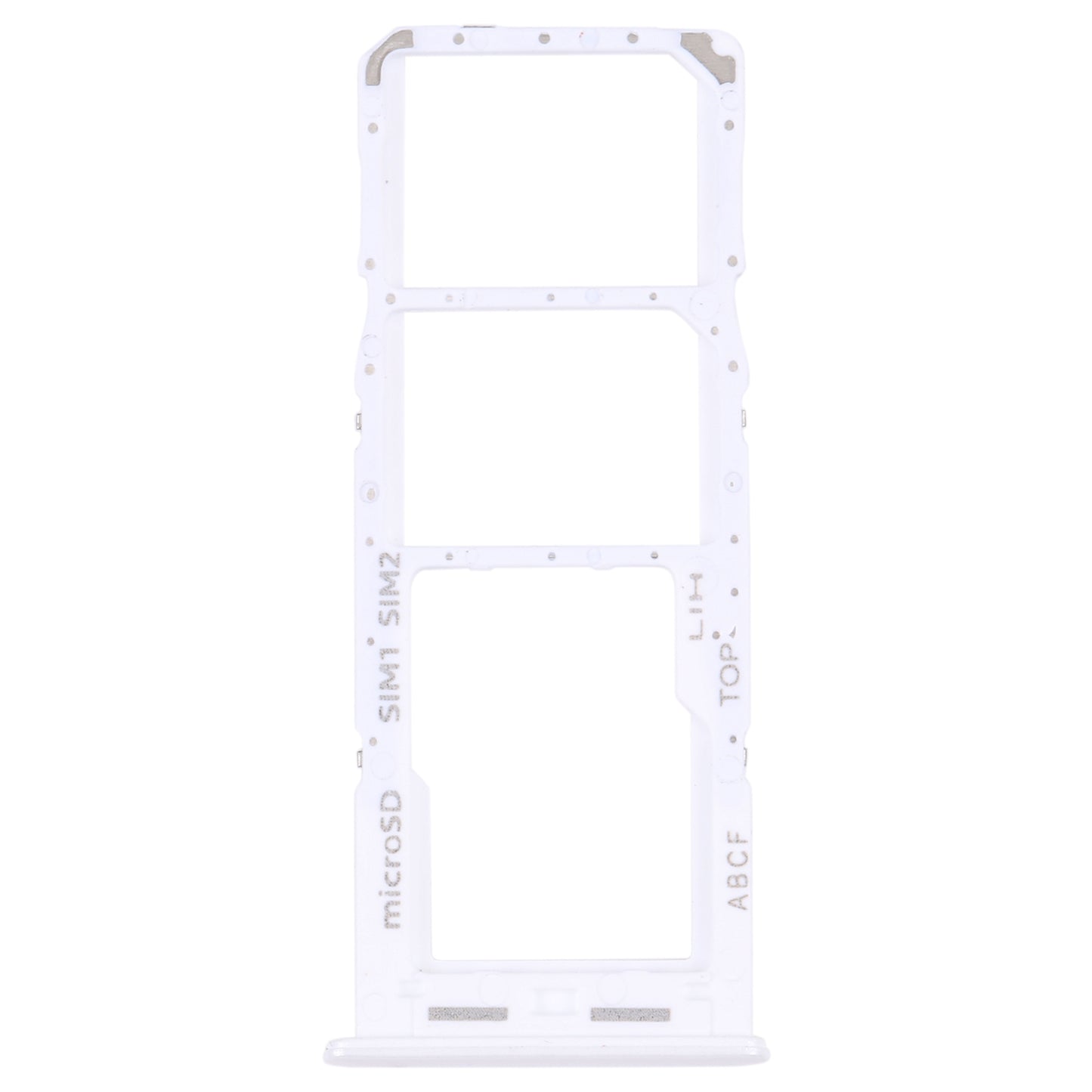 For Samsung Galaxy A23 5G SM-A236B Original SIM Card Tray + SIM Card Tray + Micro SD card tray (White)