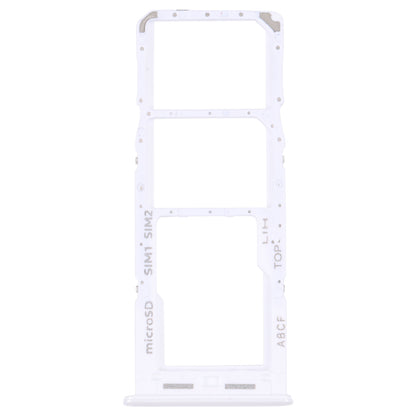 For Samsung Galaxy A23 5G SM-A236B Original SIM Card Tray + SIM Card Tray + Micro SD card tray (White)