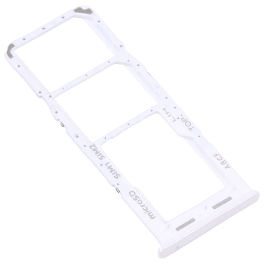 For Samsung Galaxy A23 5G SM-A236B Original SIM Card Tray + SIM Card Tray + Micro SD card tray (White)