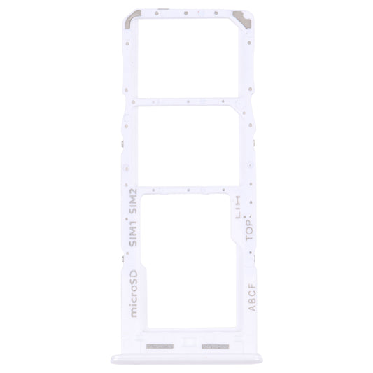 For Samsung Galaxy A23 5G SM-A236B Original SIM Card Tray + SIM Card Tray + Micro SD card tray (White)
