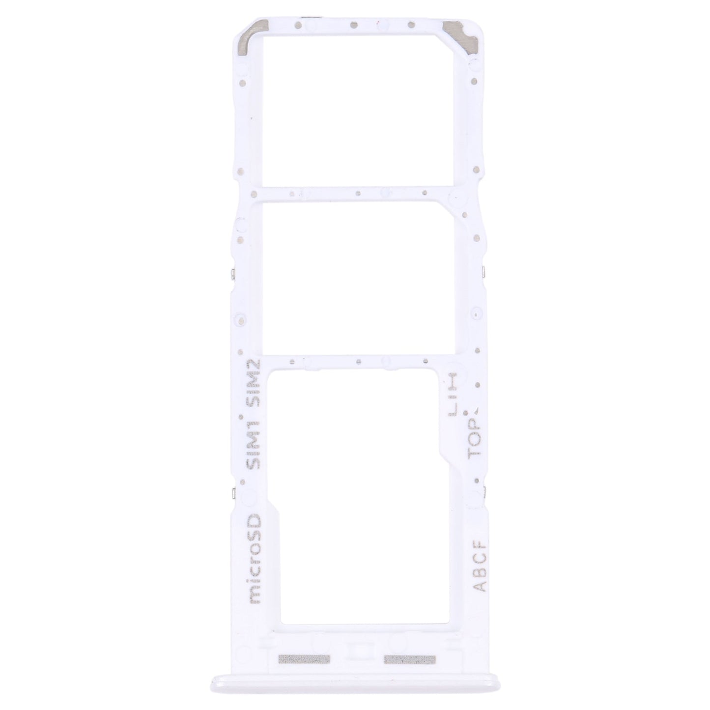 For Samsung Galaxy A23 5G SM-A236B Original SIM Card Tray + SIM Card Tray + Micro SD card tray (White)