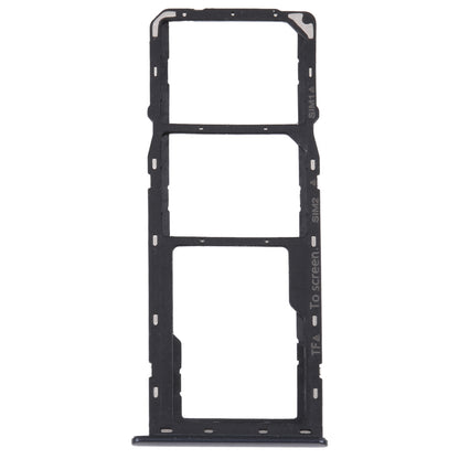For Samsung Galaxy M42 5G SM-A436B Original SIM Card Tray + SIM Card Tray + Micro SD card tray (Black)