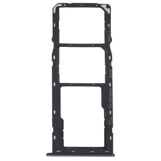 For Samsung Galaxy M42 5G SM-A436B Original SIM Card Tray + SIM Card Tray + Micro SD card tray (Black)