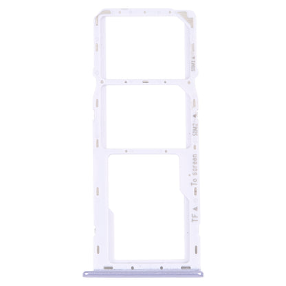For Samsung Galaxy M42 5G SM-A436B Original SIM Card Tray + SIM Card Tray + Micro SD card tray (Purple)