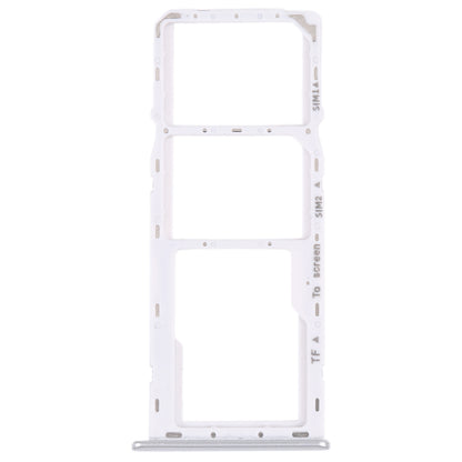 For Samsung Galaxy M42 5G SM-A436B Original SIM Card Tray + SIM Card Tray + Micro SD card tray (Silver)