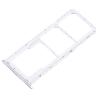 For Samsung Galaxy M42 5G SM-A436B Original SIM Card Tray + SIM Card Tray + Micro SD card tray (Silver)