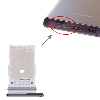 For Samsung Galaxy S23 Ultra SM-S918B Original SIM Card Tray + SIM Card Tray(Purple)