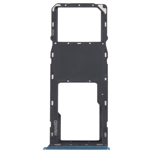 For Samsung Galaxy A03s SM-A037U Original SIM Card Tray + Micro SD card tray (Blue)