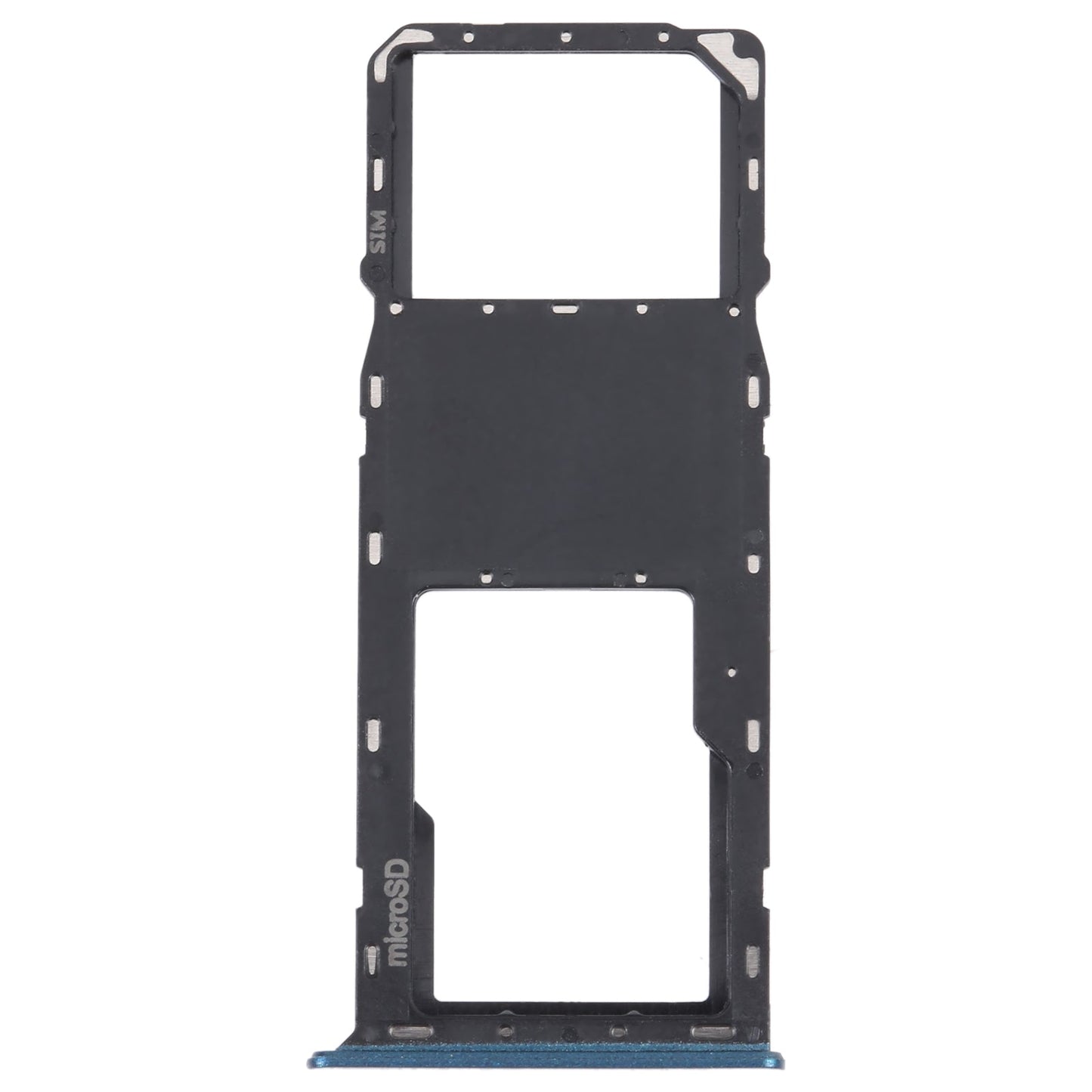 For Samsung Galaxy A03s SM-A037U Original SIM Card Tray + Micro SD card tray (Blue)