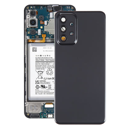 For Samsung Galaxy A23 5G SM-A236A Original Battery Back Cover with Camera Lens Frame(Black)