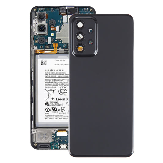 For Samsung Galaxy A23 5G SM-A236A Original Battery Back Cover with Camera Lens Frame(Black)