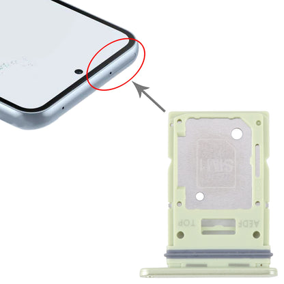 For Samsung Galaxy A54 SM-A546 Original SIM Card Tray + Micro SD Card Tray (Green)