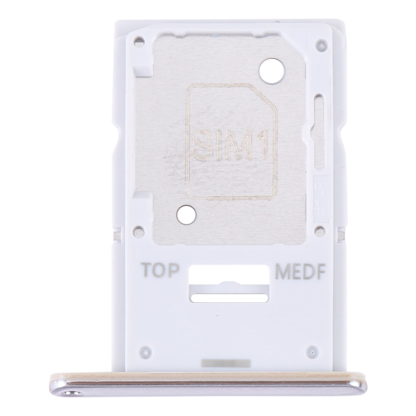 For Samsung Galaxy A54 SM-A546 Original SIM Card Tray + Micro SD Card Tray (Gold)