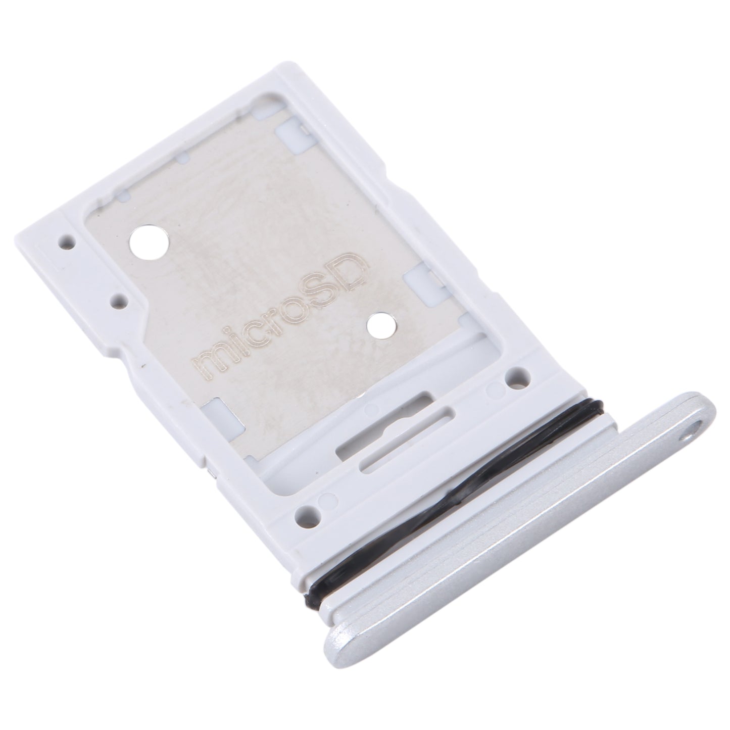 For Samsung Galaxy A54 SM-A546 Original SIM Card Tray + Micro SD Card Tray (Silver)