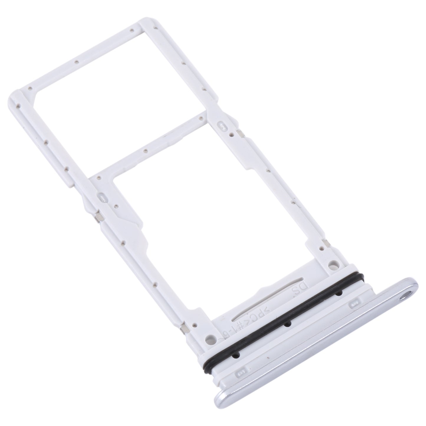 For Samsung Galaxy A34 SM-A346 Original SIM Card Tray + SIM / Micro SD Card Tray (Silver)