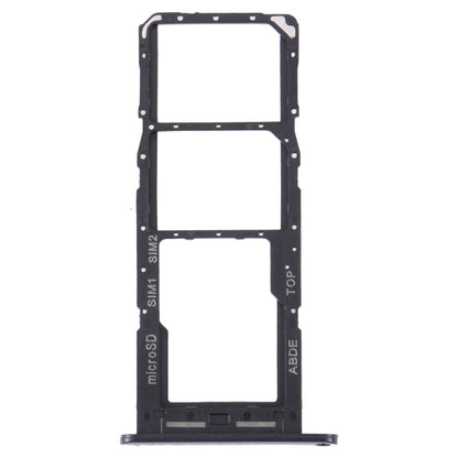 For Samsung Galaxy A24 SM-A245 Original SIM Card Tray + SIM Card Tray + Micro SD Card Tray (Black)