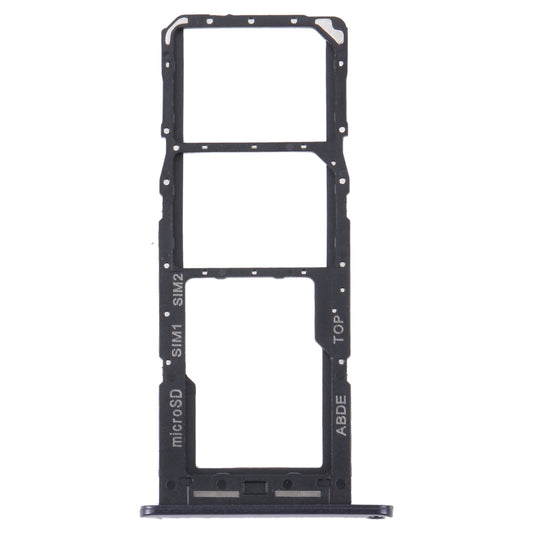 For Samsung Galaxy A24 SM-A245 Original SIM Card Tray + SIM Card Tray + Micro SD Card Tray (Black)