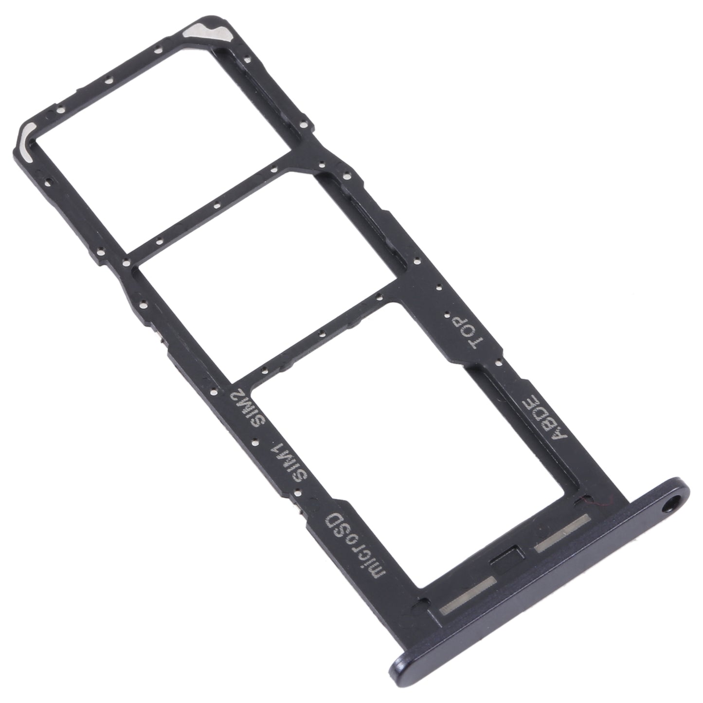 For Samsung Galaxy A24 SM-A245 Original SIM Card Tray + SIM Card Tray + Micro SD Card Tray (Black)