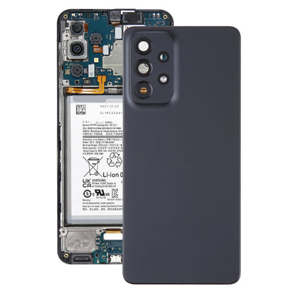 For Samsung Galaxy A53 5G SM-A536B Original Battery Back Cover with Camera Lens Frame(Black)