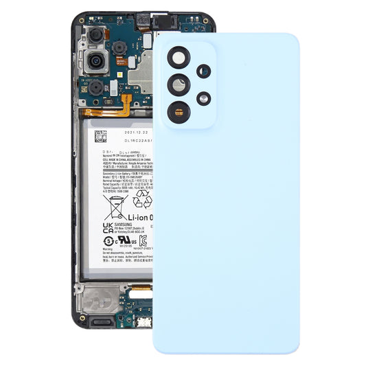 For Samsung Galaxy A53 5G SM-A536B Original Battery Back Cover with Camera Lens Frame(Blue)