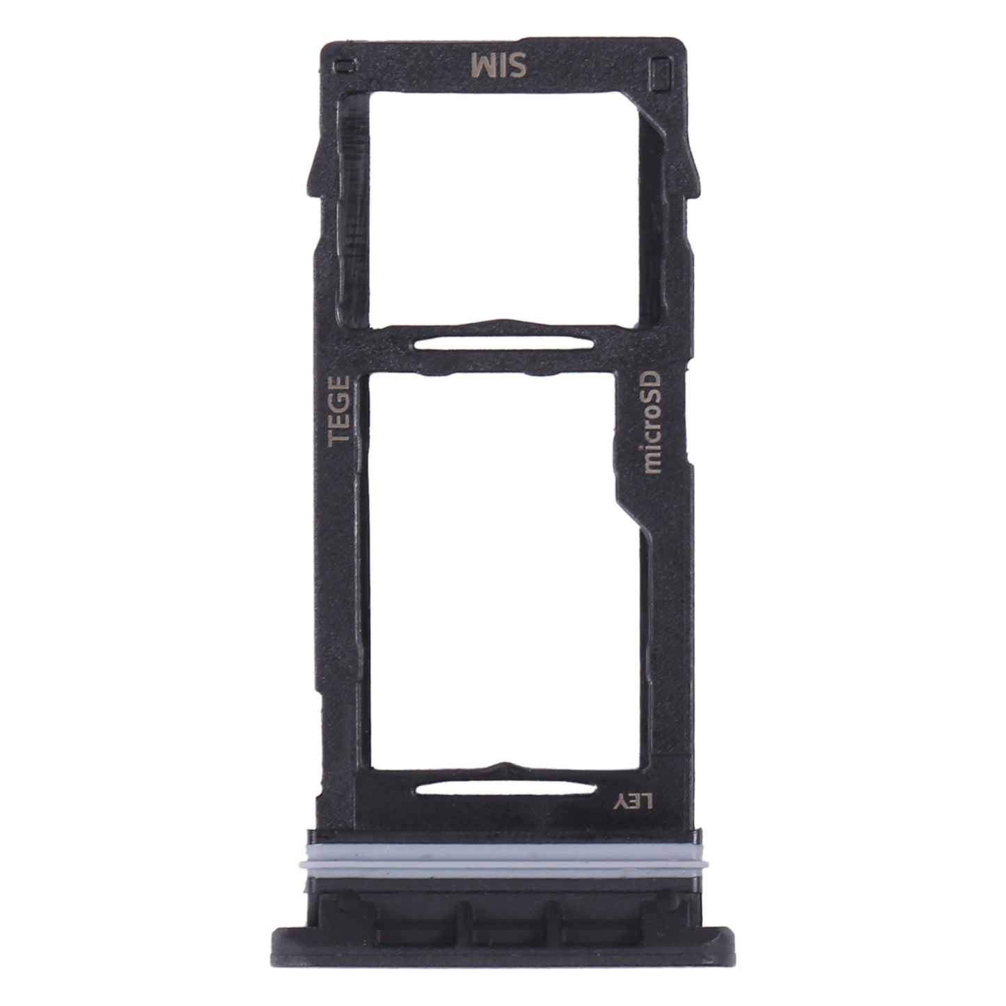 For Samsung Galaxy Tab Active3 8.0 SM-T570/T575 Original SIM Card Tray + Micro SD Card Tray (Black)