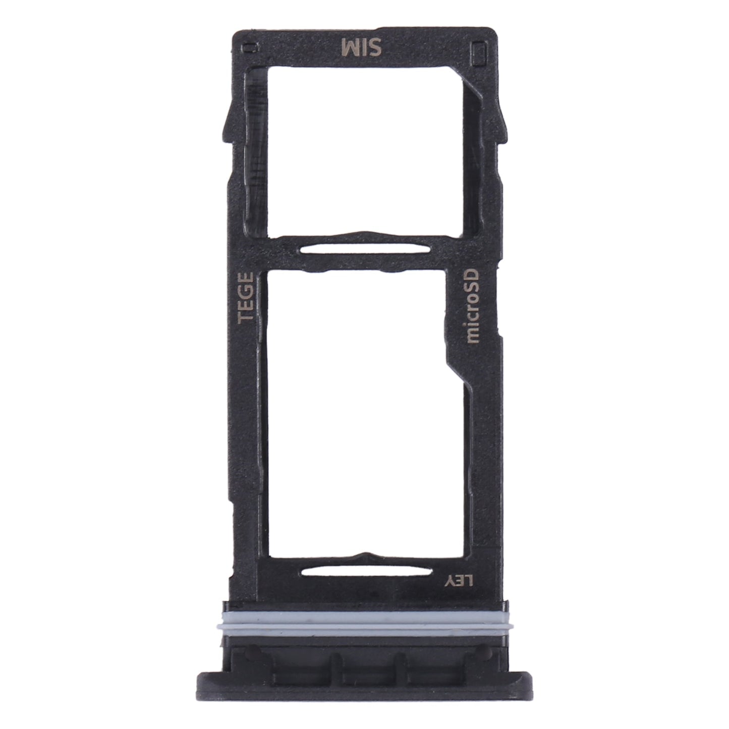 For Samsung Galaxy Tab Active3 8.0 SM-T570/T575 Original SIM Card Tray + Micro SD Card Tray (Black)