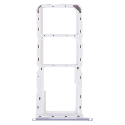 For Samsung Galaxy A14 4G SM-A145P Original SIM Card Tray + SIM Card Tray + Micro SD Card Tray (Silver)