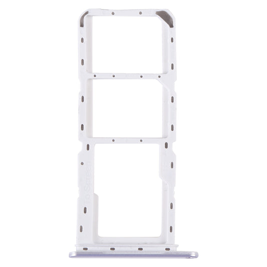 For Samsung Galaxy A14 4G SM-A145P Original SIM Card Tray + SIM Card Tray + Micro SD Card Tray (Silver)