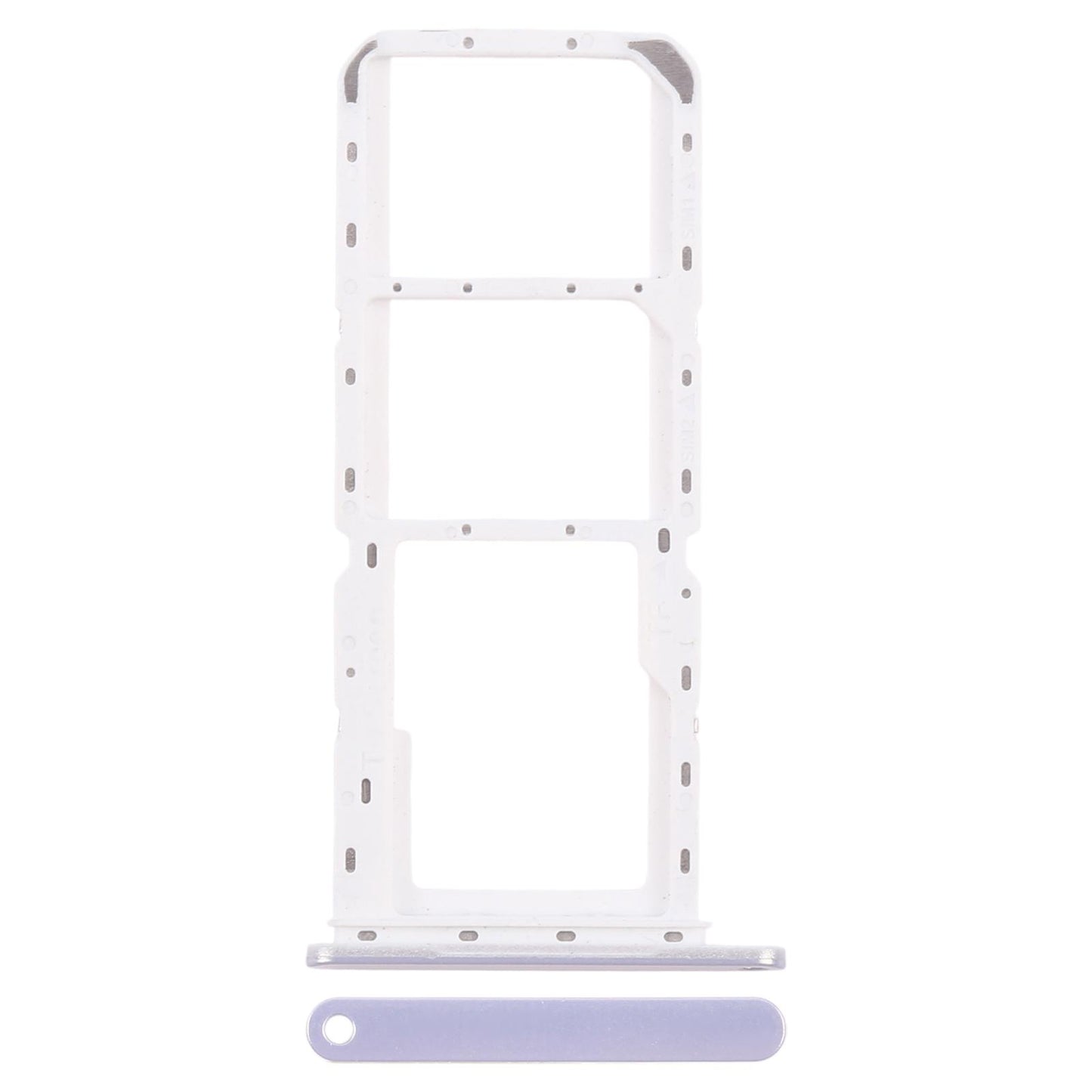 For Samsung Galaxy A14 5G SM-A146P Original SIM Card Tray + SIM Card Tray + Micro SD Card Tray (Silver)