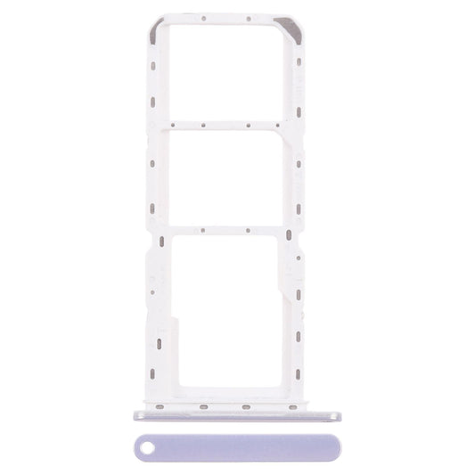 For Samsung Galaxy A14 5G SM-A146P Original SIM Card Tray + SIM Card Tray + Micro SD Card Tray (Silver)