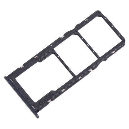 For Samsung Galaxy A22 5G SM-A226B Original SIM Card Tray + SIM Card Tray + Micro SD Card Tray (Black)