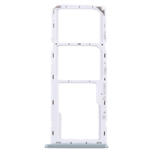 For Samsung Galaxy A22 5G SM-A226B Original SIM Card Tray + SIM Card Tray + Micro SD Card Tray (Green)