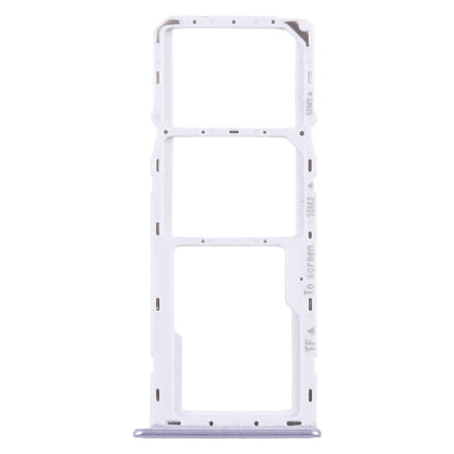 For Samsung Galaxy A22 5G SM-A226B Original SIM Card Tray + SIM Card Tray + Micro SD Card Tray (Purple)
