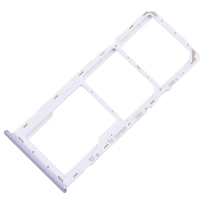 For Samsung Galaxy A22 5G SM-A226B Original SIM Card Tray + SIM Card Tray + Micro SD Card Tray (Purple)