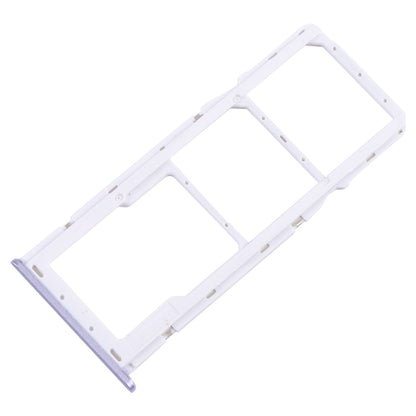 For Samsung Galaxy A22 5G SM-A226B Original SIM Card Tray + SIM Card Tray + Micro SD Card Tray (Purple)