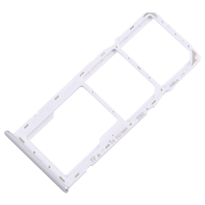 For Samsung Galaxy A22 5G SM-A226B Original SIM Card Tray + SIM Card Tray + Micro SD Card Tray (Silver)