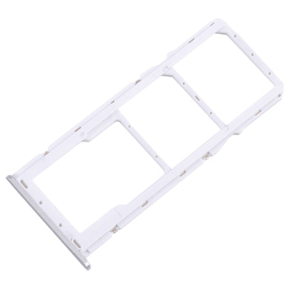 For Samsung Galaxy A22 5G SM-A226B Original SIM Card Tray + SIM Card Tray + Micro SD Card Tray (Silver)
