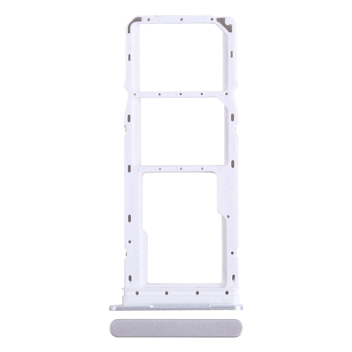 For Samsung Galaxy A05 SM-A055 Original SIM + SIM Card Tray + Micro SD Card Tray (Silver)
