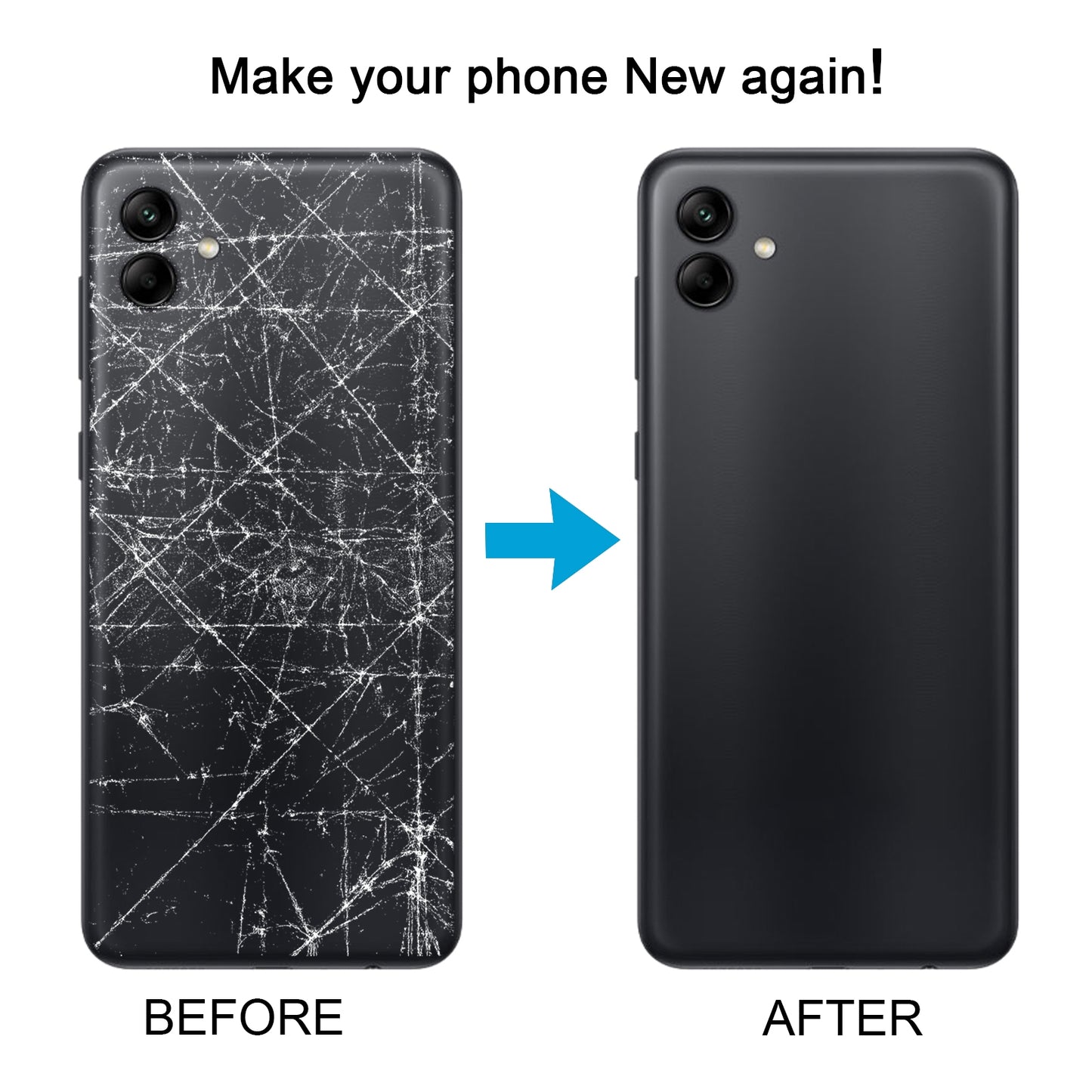 For Samsung Galaxy A04 SM-A045F Original Battery Back Cover(Black)