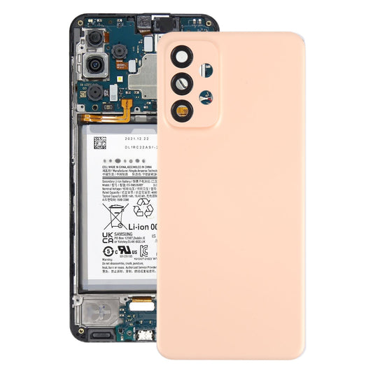 For Samsung Galaxy A23 4G SM-A235F Original Battery Back Cover with Camera Lens Frame(Pink)