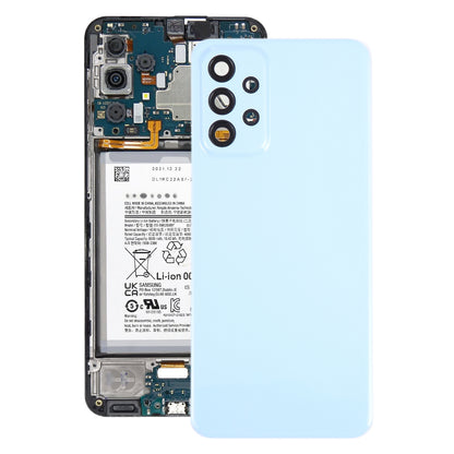 For Samsung Galaxy A23 4G SM-A235F Original Battery Back Cover with Camera Lens Frame(Blue)