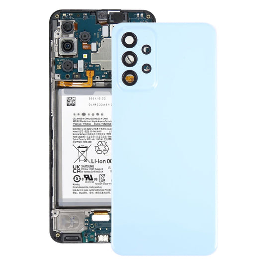 For Samsung Galaxy A23 4G SM-A235F Original Battery Back Cover with Camera Lens Frame(Blue)