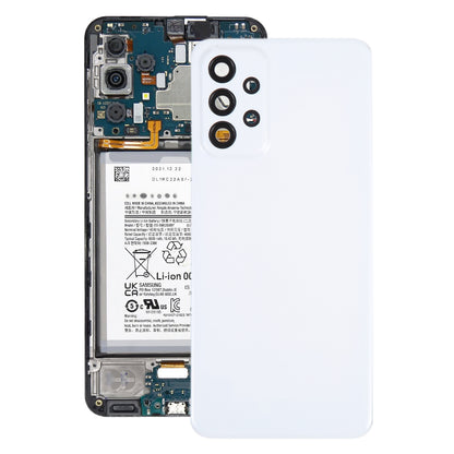 For Samsung Galaxy A23 4G SM-A235F Original Battery Back Cover with Camera Lens Frame(White)
