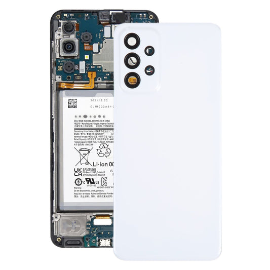 For Samsung Galaxy A23 4G SM-A235F Original Battery Back Cover with Camera Lens Frame(White)
