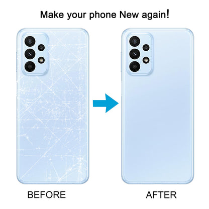 For Samsung Galaxy A23 4G SM-A235F Original Battery Back Cover with Camera Lens Frame(Blue)