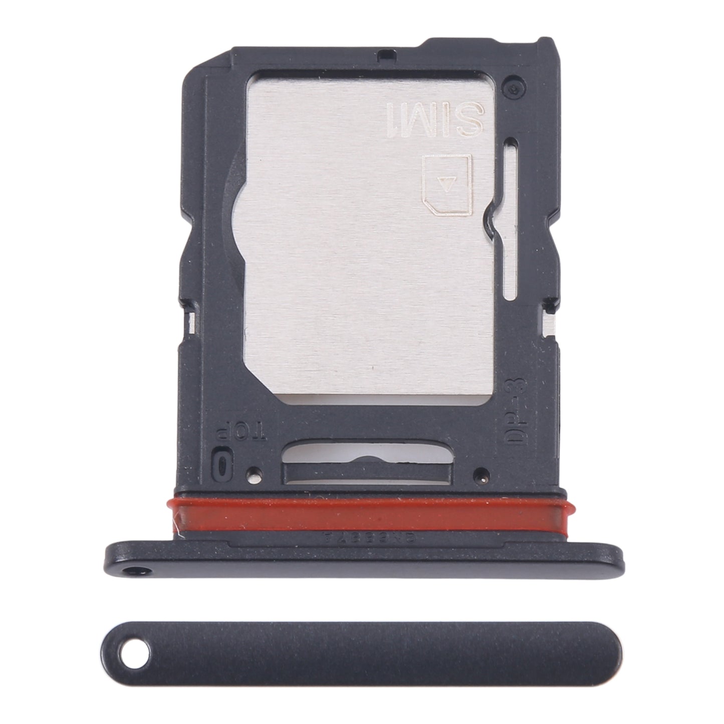 For Samsung Galaxy M55 SM-M556B Original SIM Card Tray + SIM Card Tray / Micro SD Card Tray (Black)