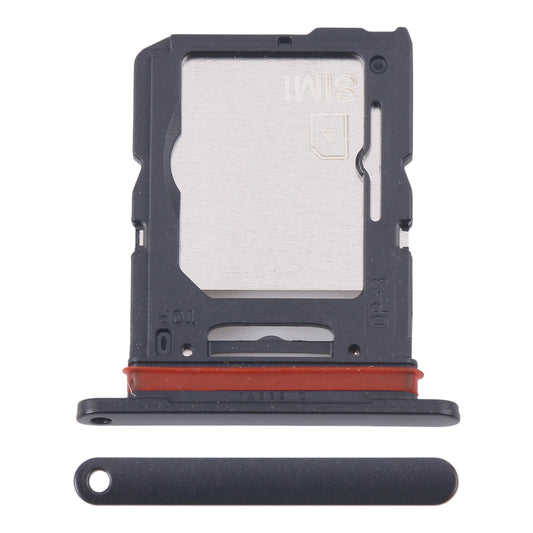 For Samsung Galaxy M55 SM-M556B Original SIM Card Tray + SIM Card Tray / Micro SD Card Tray (Black)