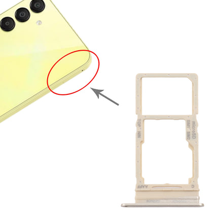 For Samsung Galaxy A16 5G SM-A166B Original SIM + SIM / Micro SD Card Tray (Gold)