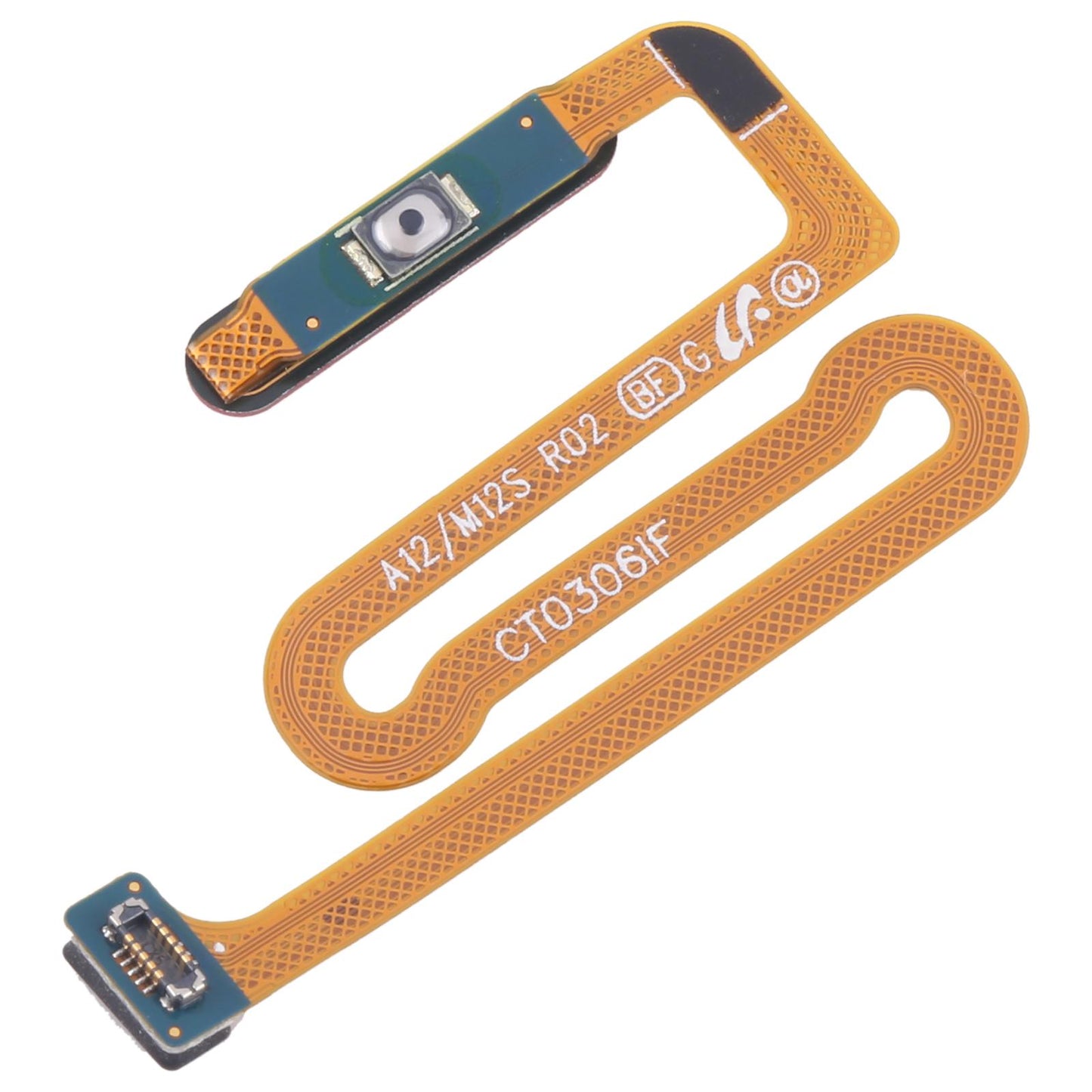 For Samsung Galaxy M12 / A12 SM-A125/M125/A127 Original Fingerprint Sensor Flex Cable (Red)