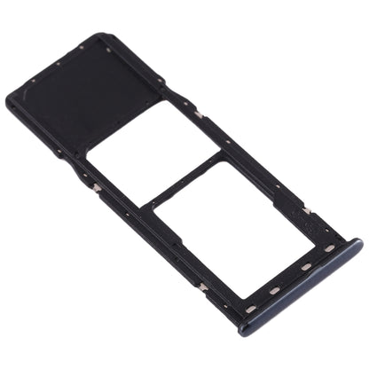 For Galaxy A20 A30 A50 SIM Card Tray + Micro SD Card Tray (Black)